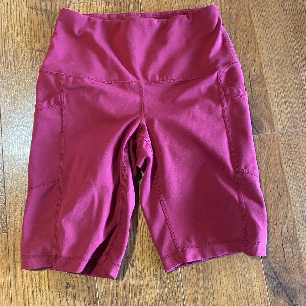 Yogalicious red bike shorts, size xs, only worn twice